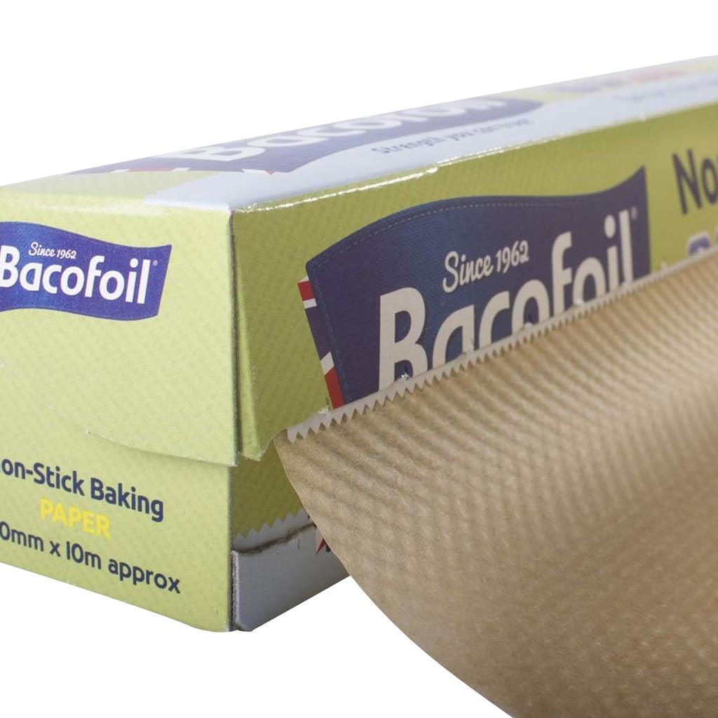 Bacofoil Non-Stick Baking Paper Parchment with Non-Stick Structure 38cm X 10m
