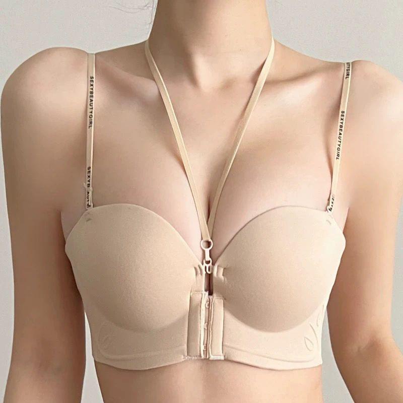 

Леопардовый принт, застежка спереди, халтер, пуш-ап бюстгальтер: Бесшовный, Предотвращающий провисание, Боковая поддержка для улучшенной формы M for 34/75AB