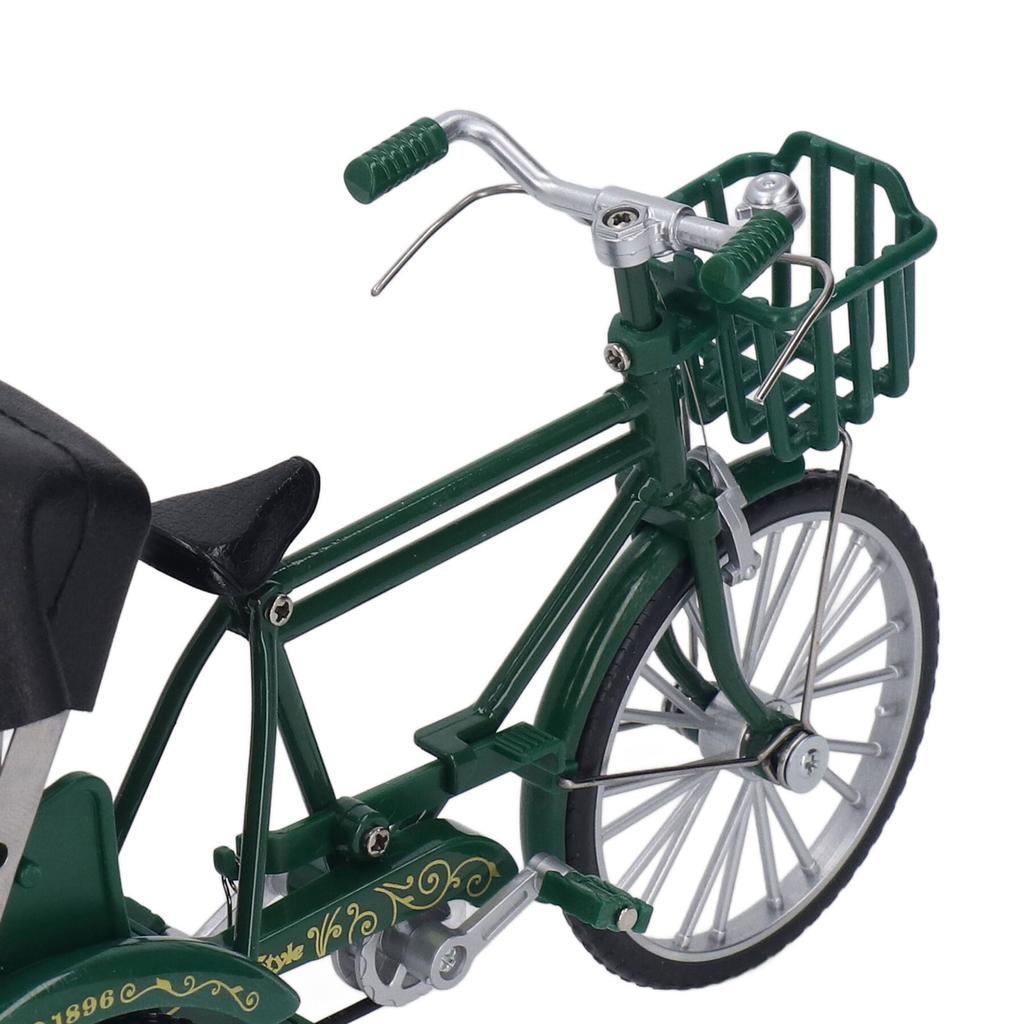 Rickshaw Model Retro Design Decorative Interesting Alloy 3 Wheel Rickshaw Desktop Ornament for Decoration