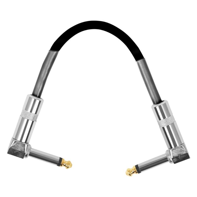 Guitar Patches Cables 6.35mm Right Angle Guitar Effect Pedal Cables Low Noise and Good Quality Guitar Effect Pedals Plug