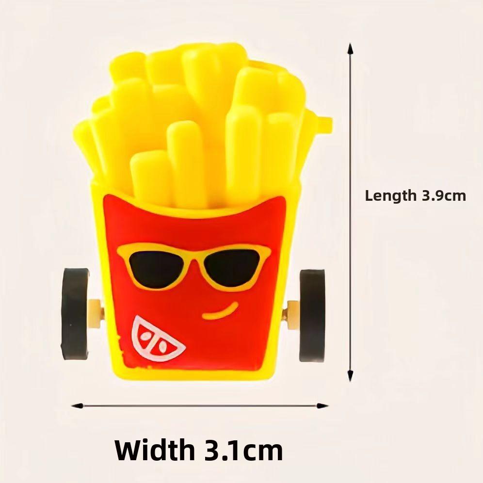 

Inertia Kids Mini Car With French Fries Hamburgers Design For Pocket Toy Fun FrenchFries