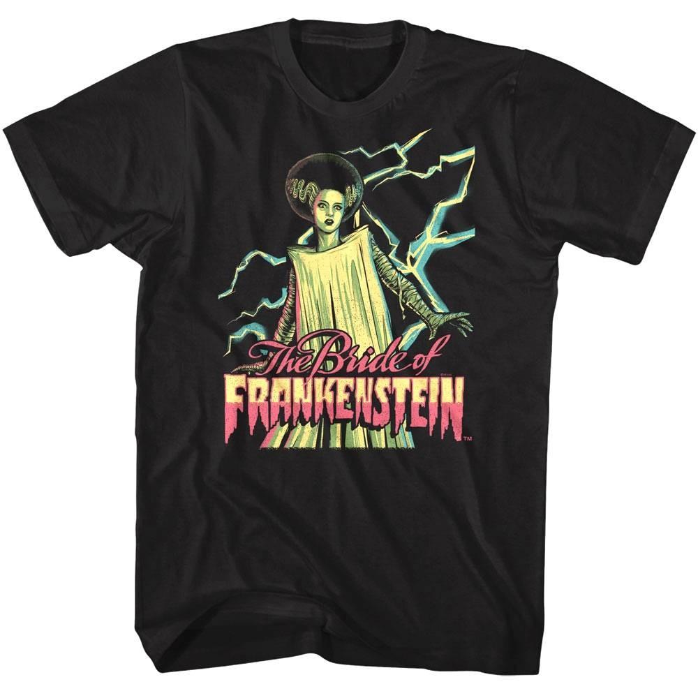 Bride of Frankenstein Lightning Bolts Men T Shirt L