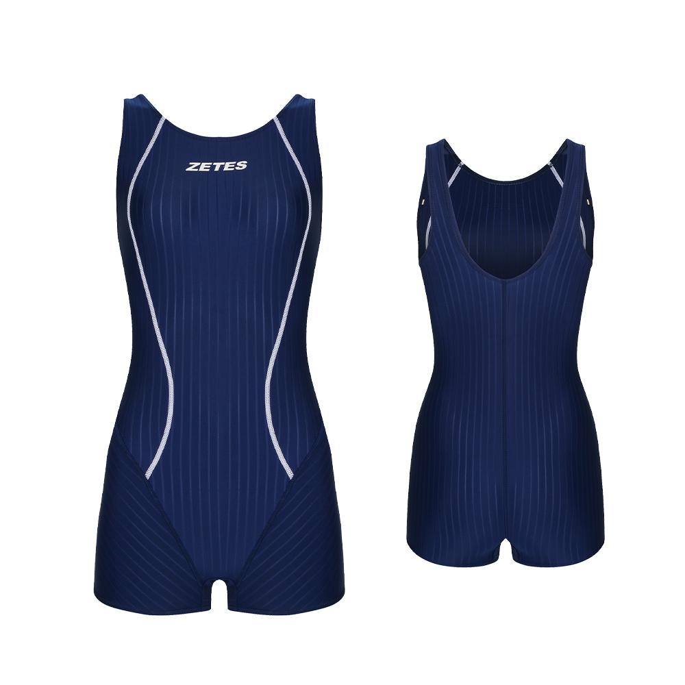 Jeteseu Women'S U-Back Line Half-Body Indoor Swimsuit L_4A0212