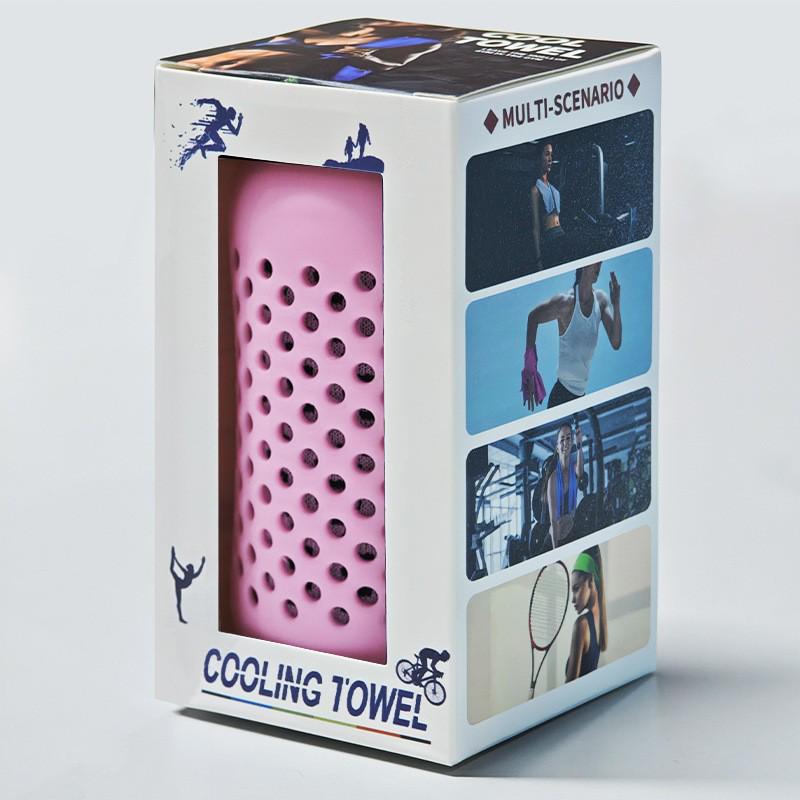 Toalla Refrescante de Secado Rápido Personalizable con Funda de Silicona para Gimnasio, Viajes y Deportes