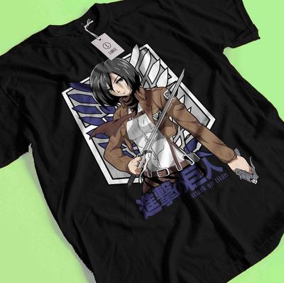 Attack On Titan Shirt Eren Mikasa T-Shirt Levi T-Shirt AOT Erwin Hange Armin Tee