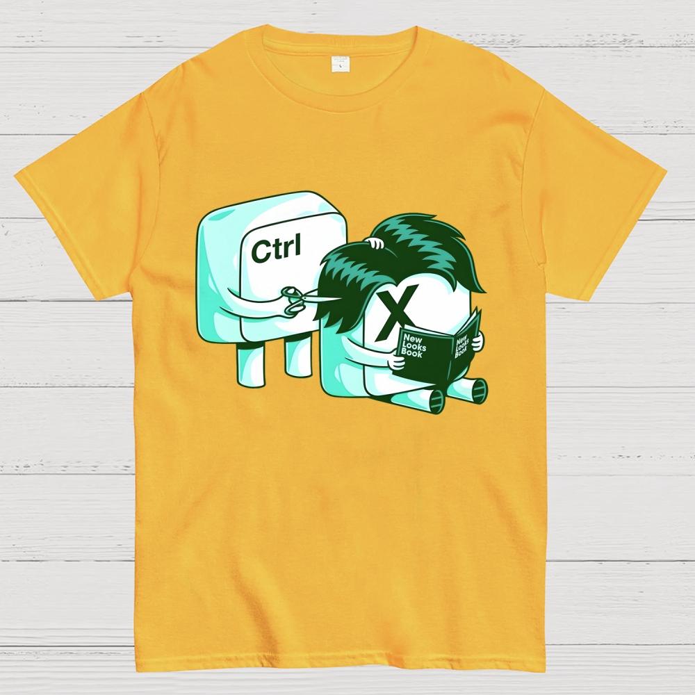 Funny Ctrl X Unisex 100% Cotton Summer Casual Cool Loose T-Shirt 2508001692