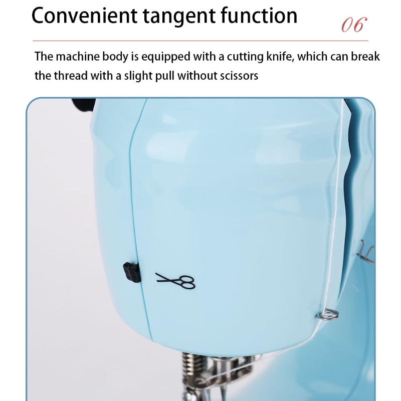 Nähmaschine Haushalt Elektrische Mit Nachtlicht Fuß Pedal DIY Manuelle Patchen Handarbeiten Maschine