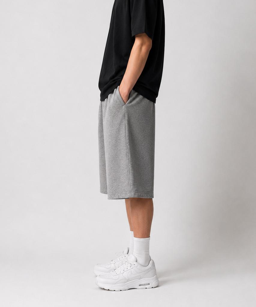 ADERNM Loose Flow Bermuda Pants Gray