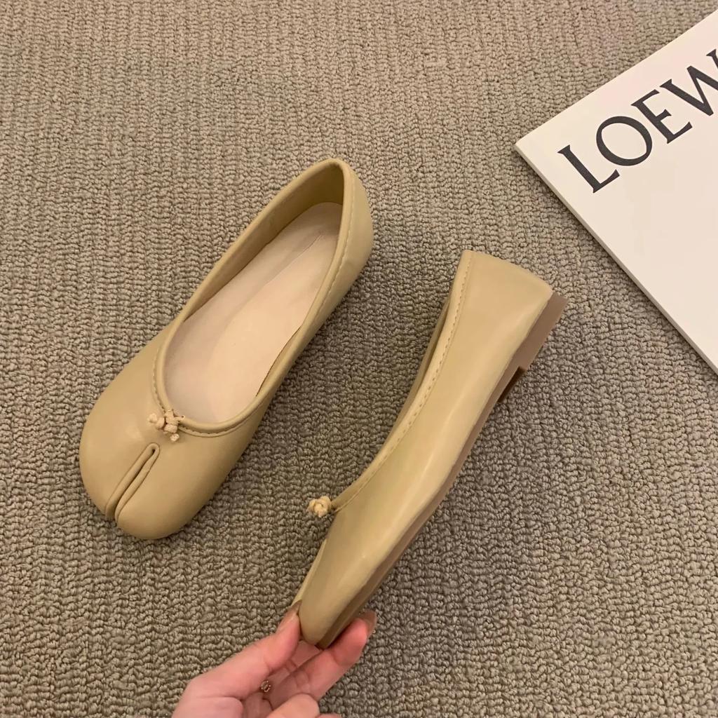 Women Split Toe Flats Loafers Ladies Soft Sole Ballerina Ninja  Cozy Female Casual Mujer Slip On Shoes