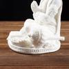 62KD Resins Hanuman Statue Figurine Hindu God of Strength Meditating Sculpture Home Tabletop Decors Buddhas Statue Ornament