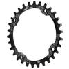 104BCD Singelklinga Aluminiumlegering 30T Klinga Vevpartitillbehör för MountainbikeSvart