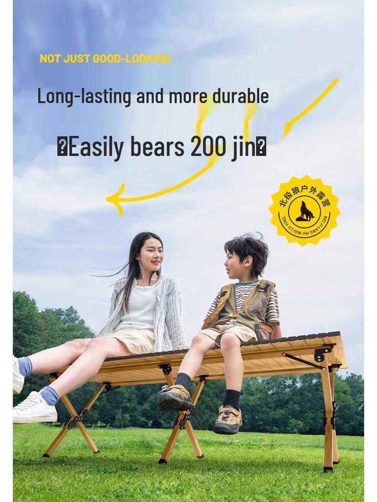 Portable Folding Roll-Up Camping Table and Chairs Set for Outdoor Picnics and BBQs