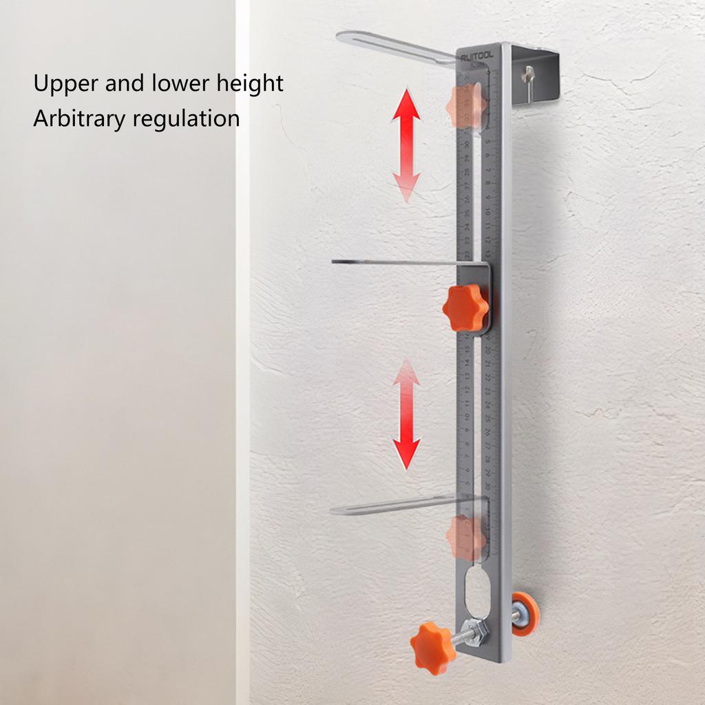 Suport de montare pe perete reglabil cu nivel laser, cu precizie ridicată și durabilitate la scară de citire ușoară Construcții din oțel carbon