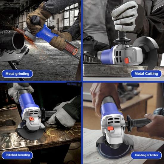 220V 2000W 100mm Electric Angle Grinder Machine Angular Power Tool Grinding Cutting Grinding Metal Wood