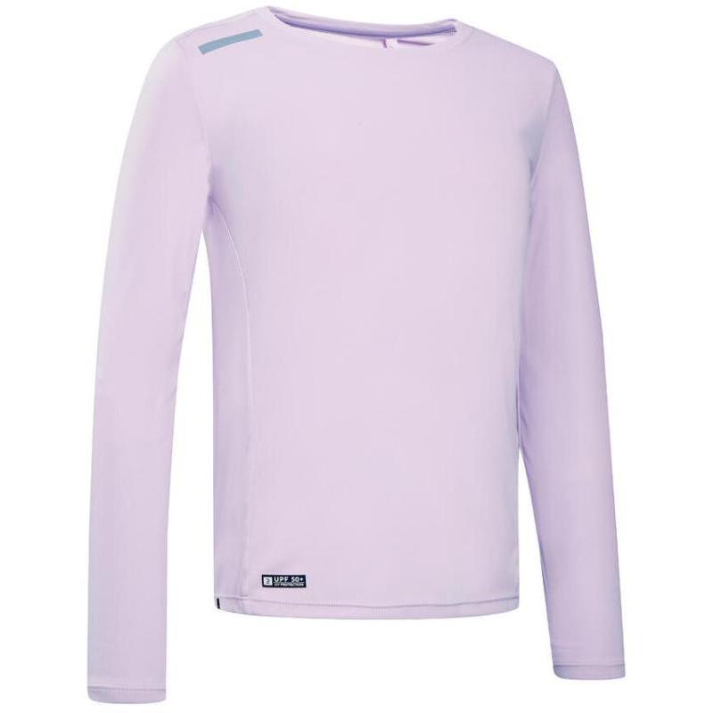 

DECATHLON AT300 Solid Colour Crew Neck Pullover Sunscreen Long Sleeve T-Shirt Light Purple Children s Model 131-140 светло-фиолетовый