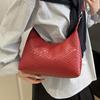 Pu Popular Fashion Woven Tote Bag  New Portable Large Capacity Simple Niche Design Armpit Bag
