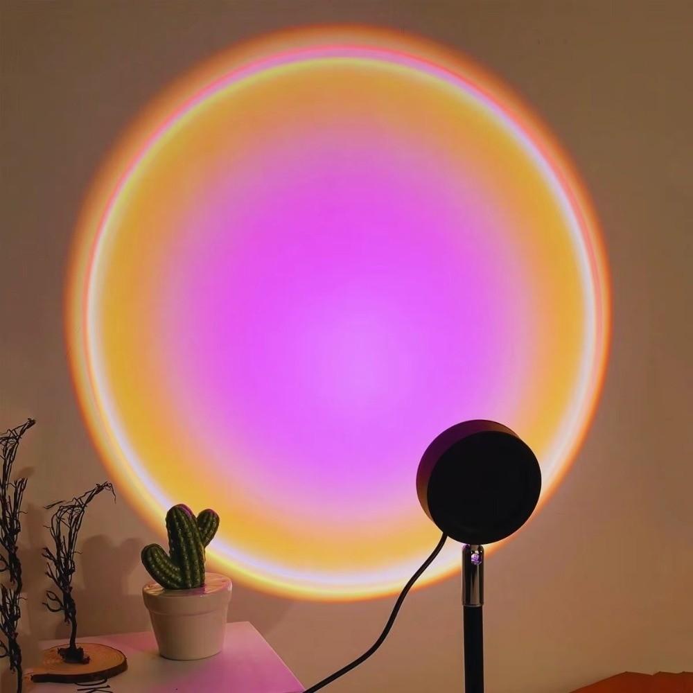 USB Powered LED Sunset Lamp Remote Control Rainbow Projector Light  Photography Props