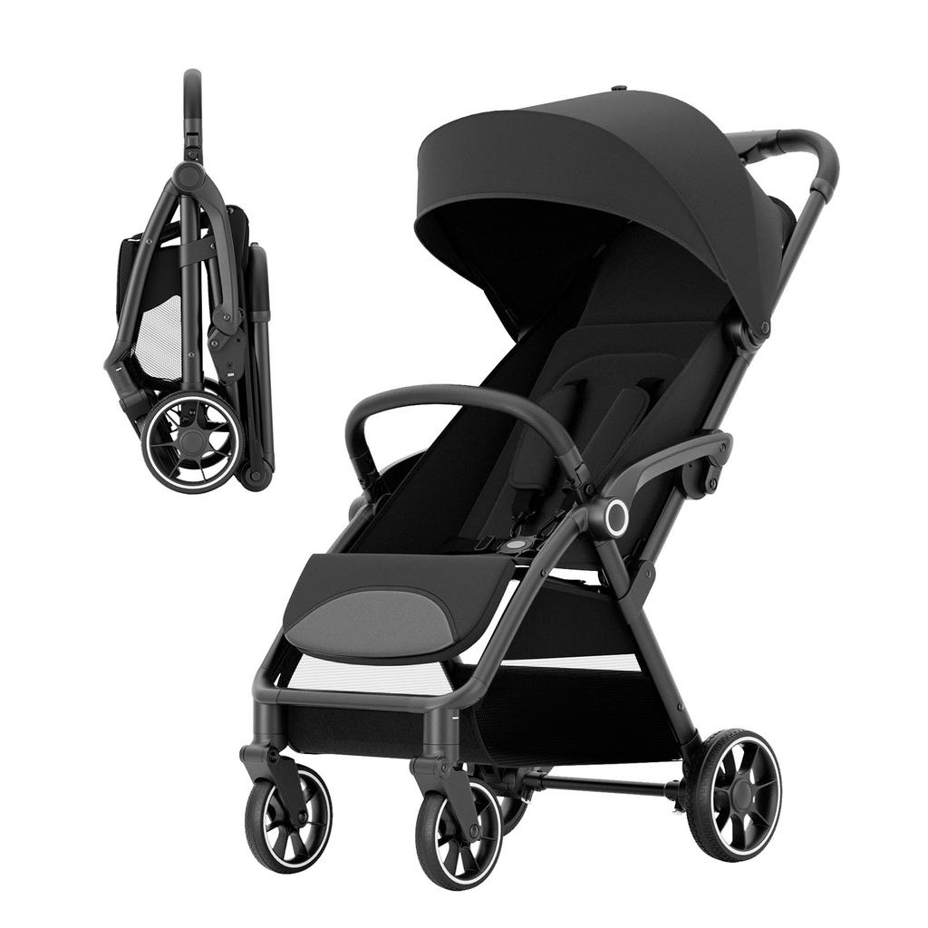 Standard Stroller  Seat, Foldable Portable Newborn Stroller ,Luxury Baby Carriage Suit Baby,Toddlers,360°Swivel Seat