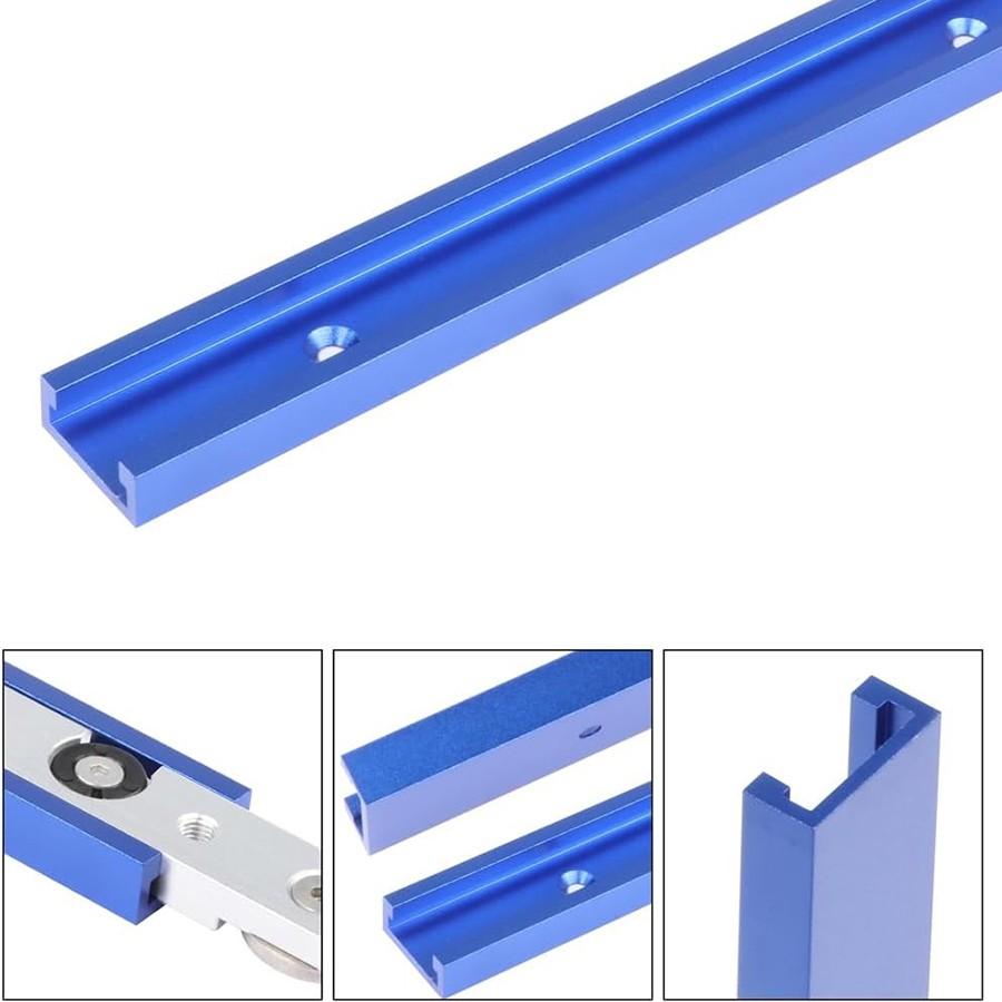 2PCS 800mm Limit Guide Rail Pusher DIY Modification Universal Slide Workbench Woodworking T-slot Track Woodworking Slide Track