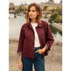 Autumn Winter New Women's Loose Solid Trench Coat With Pockets Lined Casual Outerwear For European American
