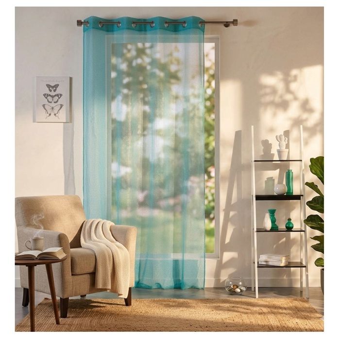 Panneau a oeillets rideau Voile 140 x 240 cm Galactic menthe