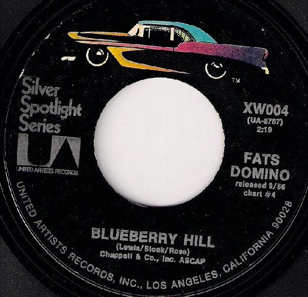 

7inch Record FATS DOMINO Blueberry Hill Bo Weevil XW004 UNITED ARTISTS 1972 US Rock Used
