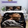 Ronaldo's Cr7 Goal Celebration Bedding Set, Breathable Duvet Cover with Pillowcases, Soft Bed Linen for Bedroom Home Decoration, Perfect Festival Birt