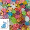 20/40/80 miniature resin animal figurines, some of which are light-up resin animals, perfect for DIY jewelry and phone case deco