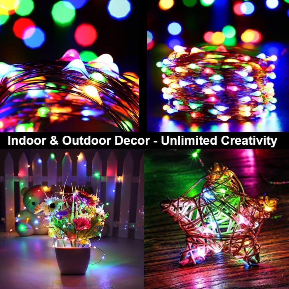 Fairy Lights with Remote Control, 33Ft 100 Led for Patio Christmas Party Decorations, Indulge in Quality Assured Mood Lifter Decorations