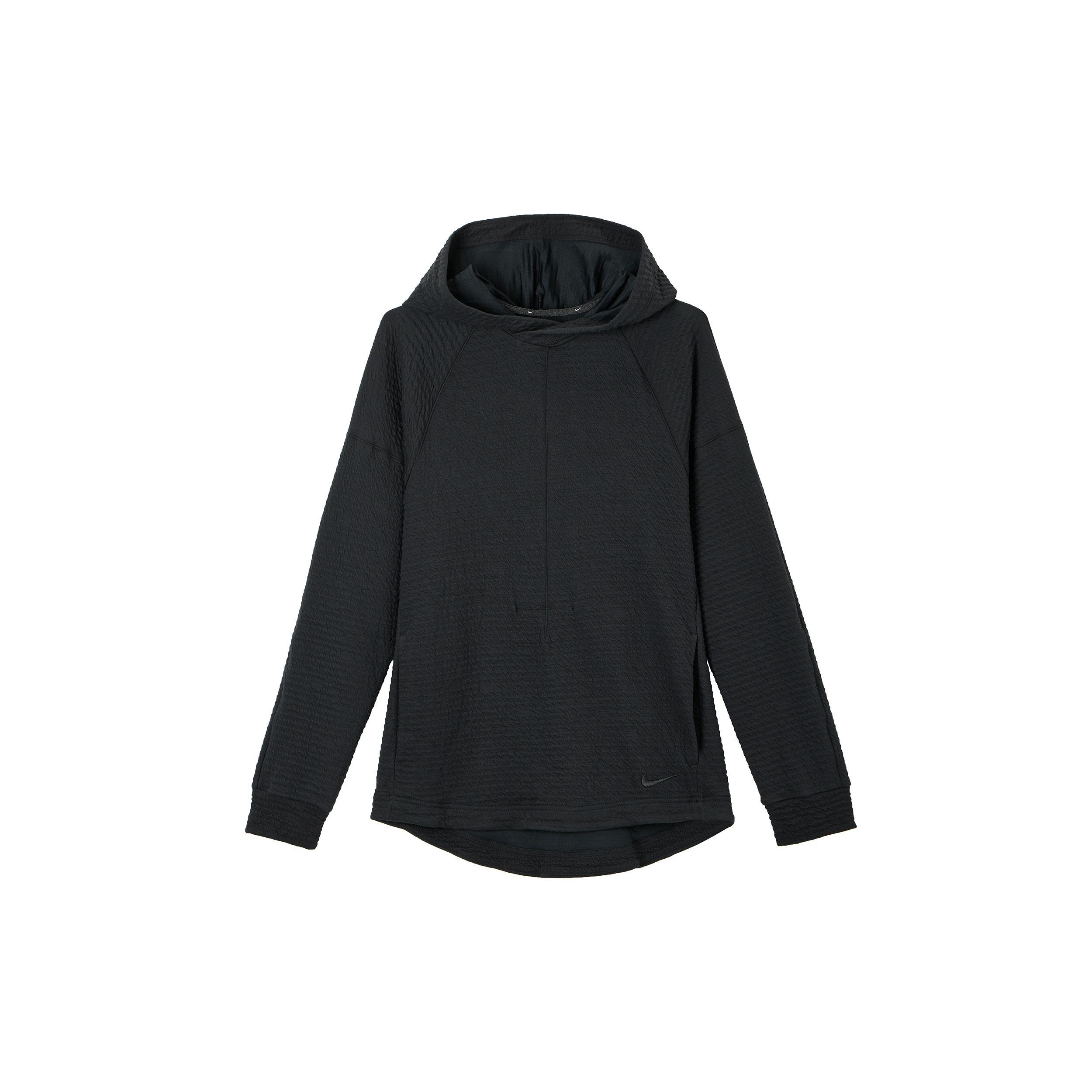 Nike Men's Black Yoga Dri-Fit Pullover Long Sleeve Hoodie Tops Dv9876-010 Cm