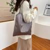 Korean Version of Fashion Sticker Diamond Shoulder Bag Women's 2025 New Underarm Bag Large Capacity Tote Fashion Commuter Women's Bag