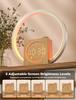 USB Charging RGB Sunrise Smart Table Clocks 12 Light Modes with White Noise Wake-Up Alarm Wood-Grain Finish Speakers