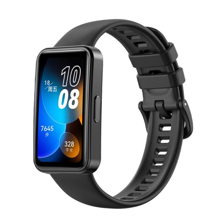 

Для Huawei Band 8 16 мм Одноколірний Силіконовий Замінний Ремінець для Годинника For Huawei Band 8 чорний