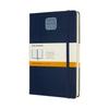 Moleskine Classic Expanded Notebook Horizontally Large Size X Sapphire QP060EXPB20 (400 Pages), Hardcover, Ruled, (13cm 21cm), Blue,