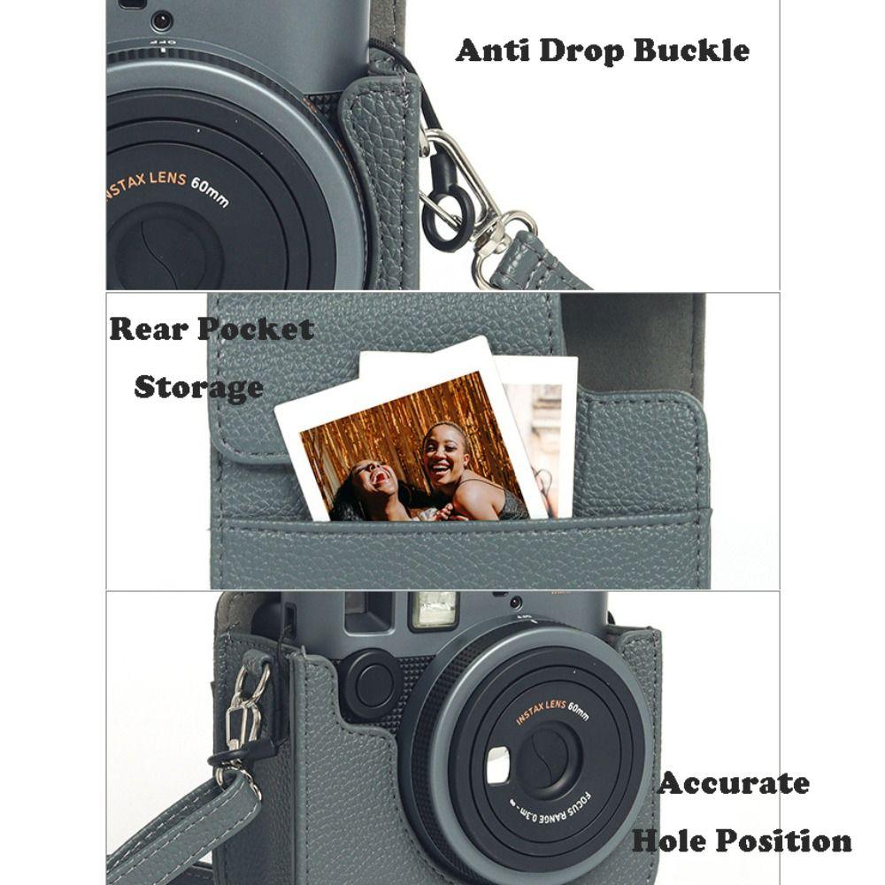 Anti Scratch Protective Cover PU Leather Storage Bag for Fujifilm Instax Mini 41 Travel