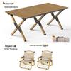 Kashicong Outdoor Portable Folding Camping Table & Chair Set