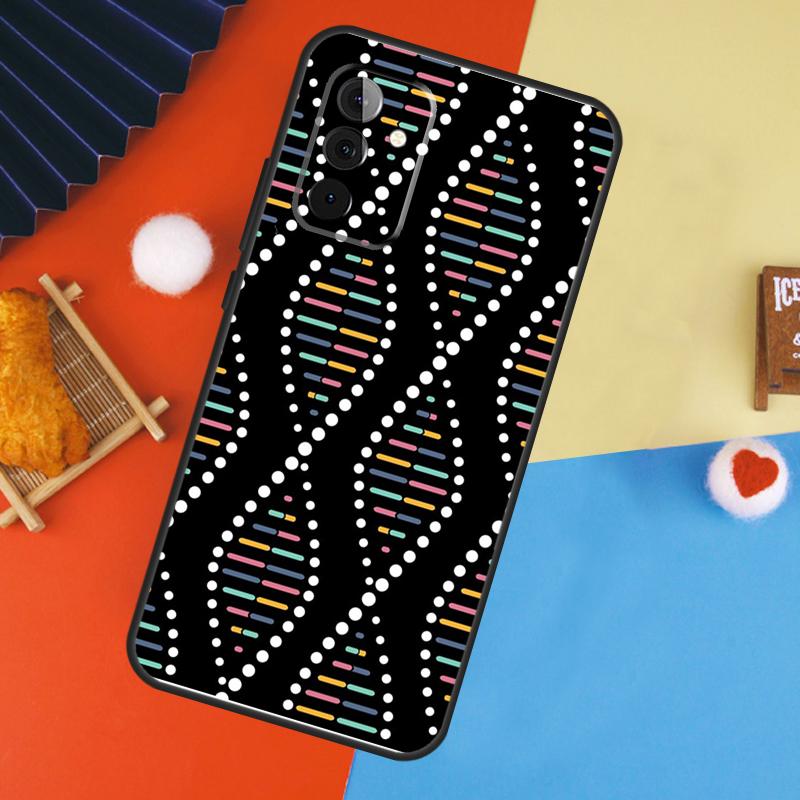 Retro DNA Science Illustration Case For Samsung Galaxy A54 A34 A14 A55 A35 A33 A53 A13 A23 A17 A06 A16 A56 A36 A52 A32 A15