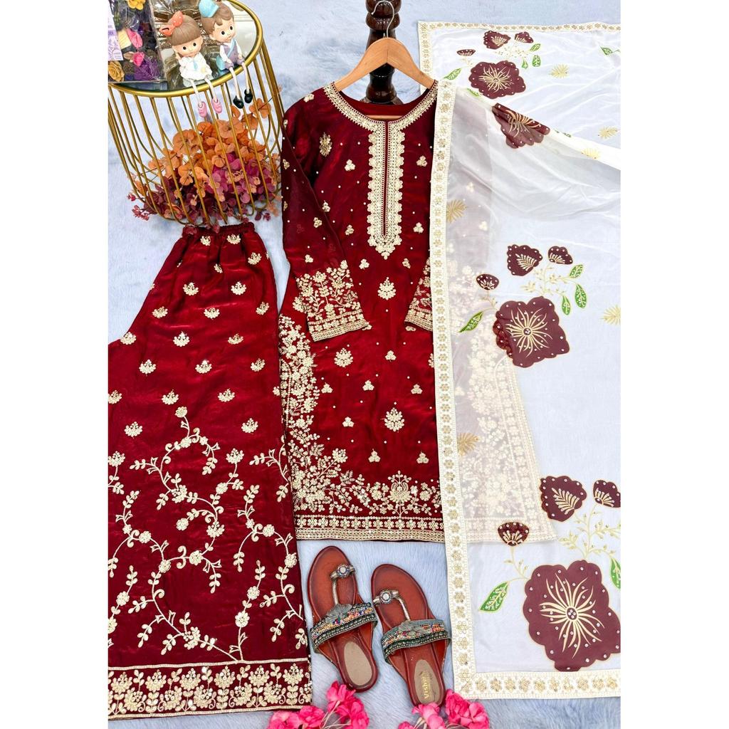 Salwar Kameez Pakistani Dress Indian Bollywood Party Wear Top Palazzo Suit