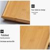 Pabei Bamboo Wood Rectangular Serving Tray