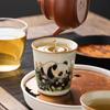 Ru Kiln Cute Panda Cola Cup Teacup High-End Exquisite Master Cup Single Cup Open Piece Can Raise Tea Cup Kung Fu Tea Set