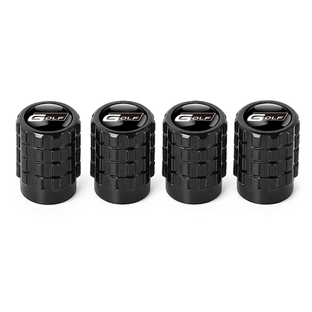 4PCS Metal Volkswagen Car Logo Wheel Tire Air Valve Dust Caps Accessories for VW GTI Caddy Golf Polo CC Passat Lavida mk5 Touran