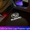 2PCS HD Car Led Door Welcome Light Projector Lamp For Subaru Outback Legacy Impreza Tribeca Forester XV nbb0