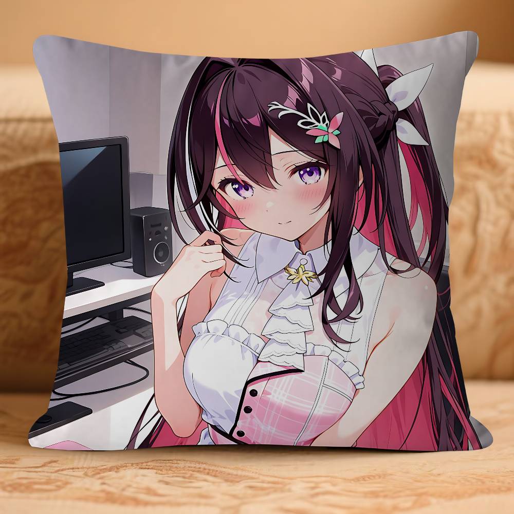 ANIME A-AZKi-I Kissenbezug Abnehmbar Waschbar Kissenbezug – Ganzjahresweichleinen