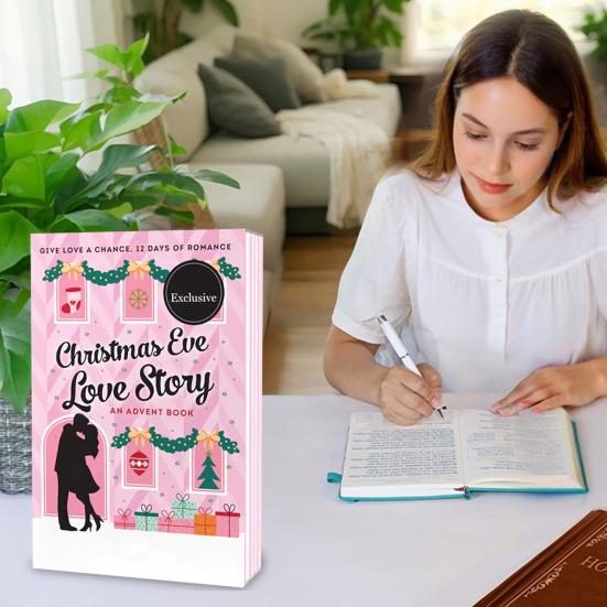 Yousheng Christmas Eve Love Story Notebook Festive Themed Journal for Holiday Notes Portable Diary Gift for Friends & Family