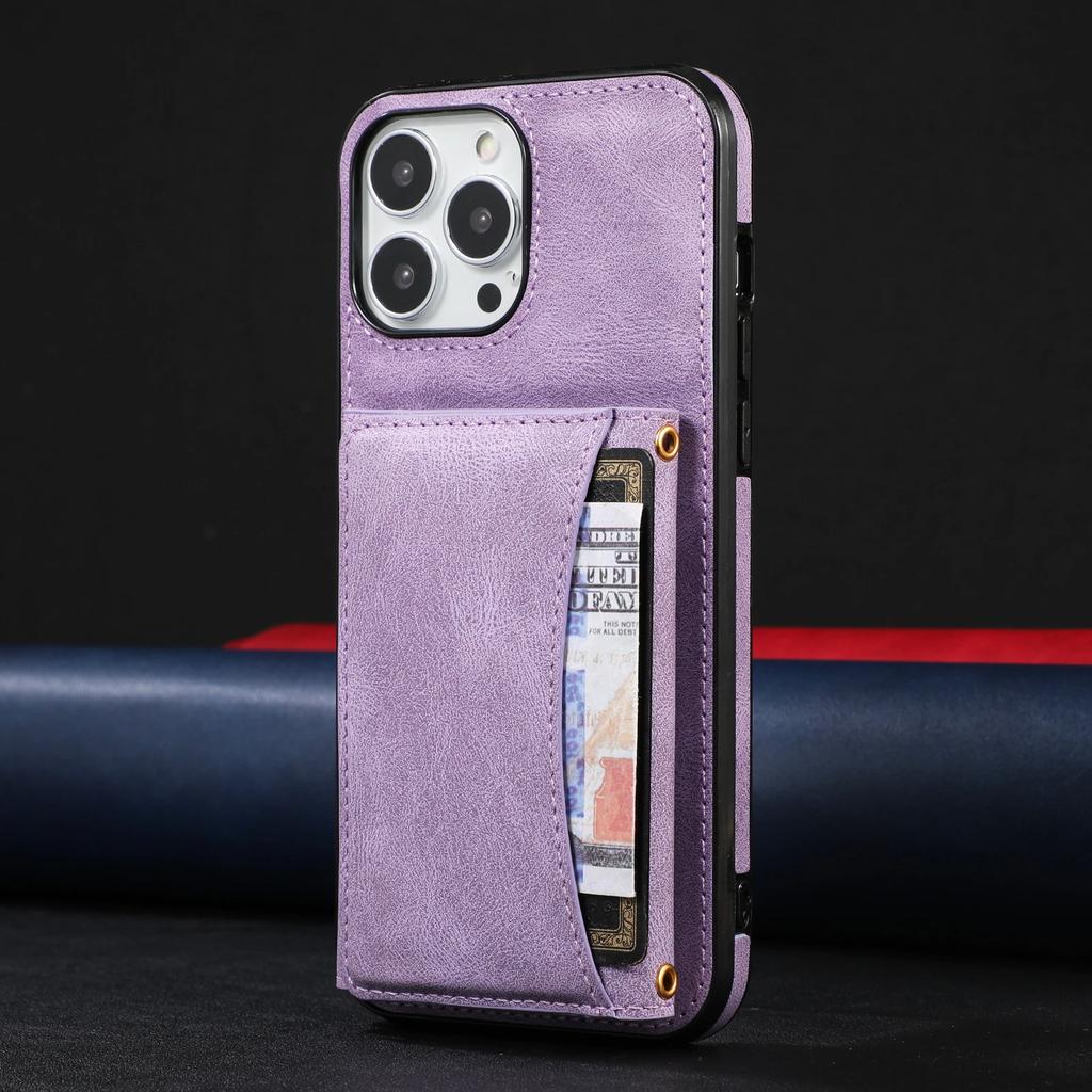 Wallet Leather Multi Cards Holder Phone Case For iPhone 16 Pro Max 15 Plus 14 13 12  Mini 11 XR X XS Se 2022 Shockproof Cover