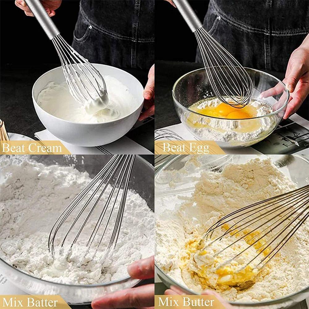 Manual Egg Whisk 8/10/12 Inch Balloon Whisks Practical Egg Mixing  Kitchen