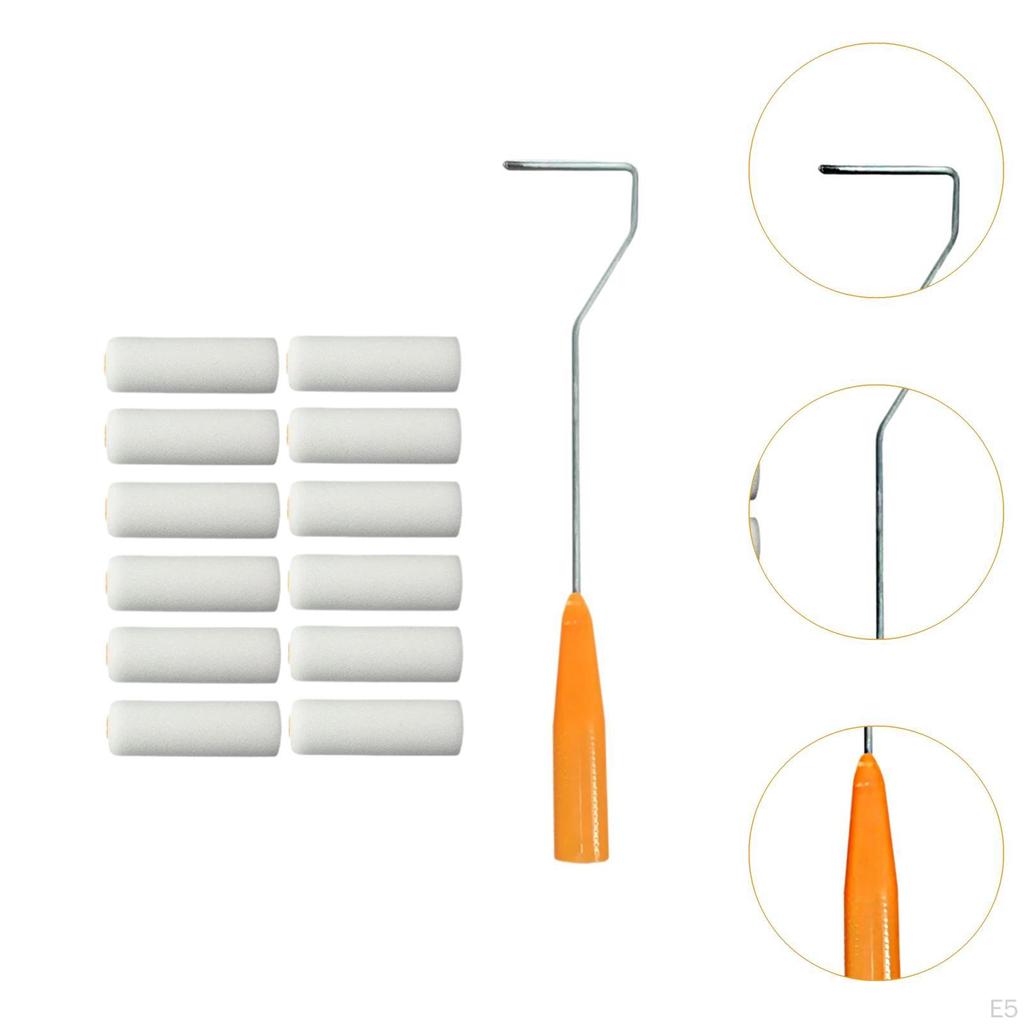 10 Pieces Mini Paint Roller Covers Painting Tools Wall Tool for DIY