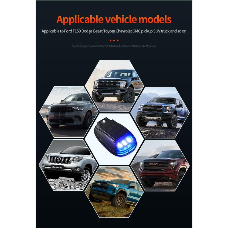 Solar-Powered Smart LED Strobe Light RGB Aircraft Airplane Warning Lights Wireless Flash Lamp For Motorcycle Car Accessories