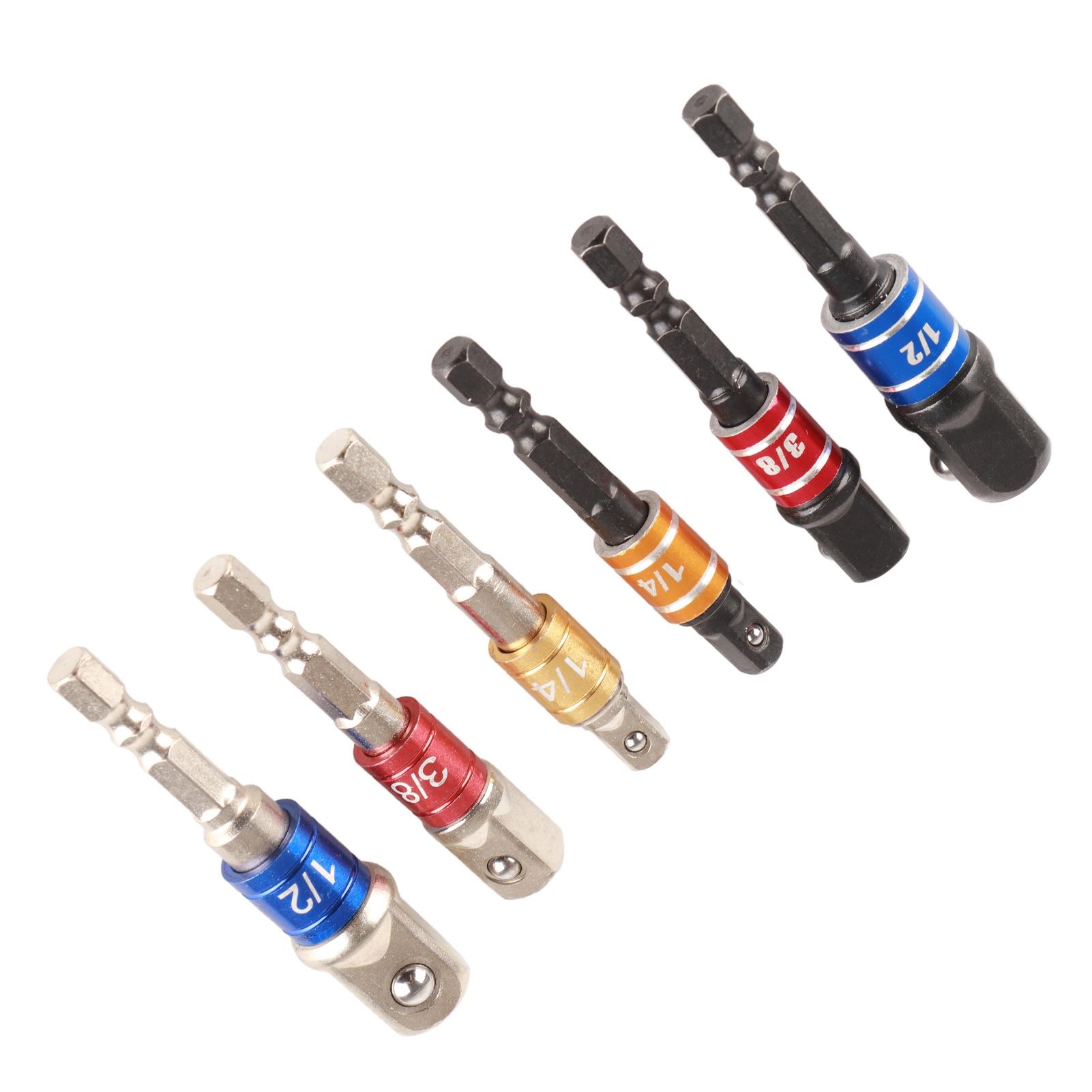 

Набор из 6 адаптеров для торцевых головок с шестигранным хвостовиком, набор адаптеров для торцевых головок, удлинителей, пневматическая отвертка