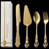 abay Royal Gold Stainless Steel Dessert Set